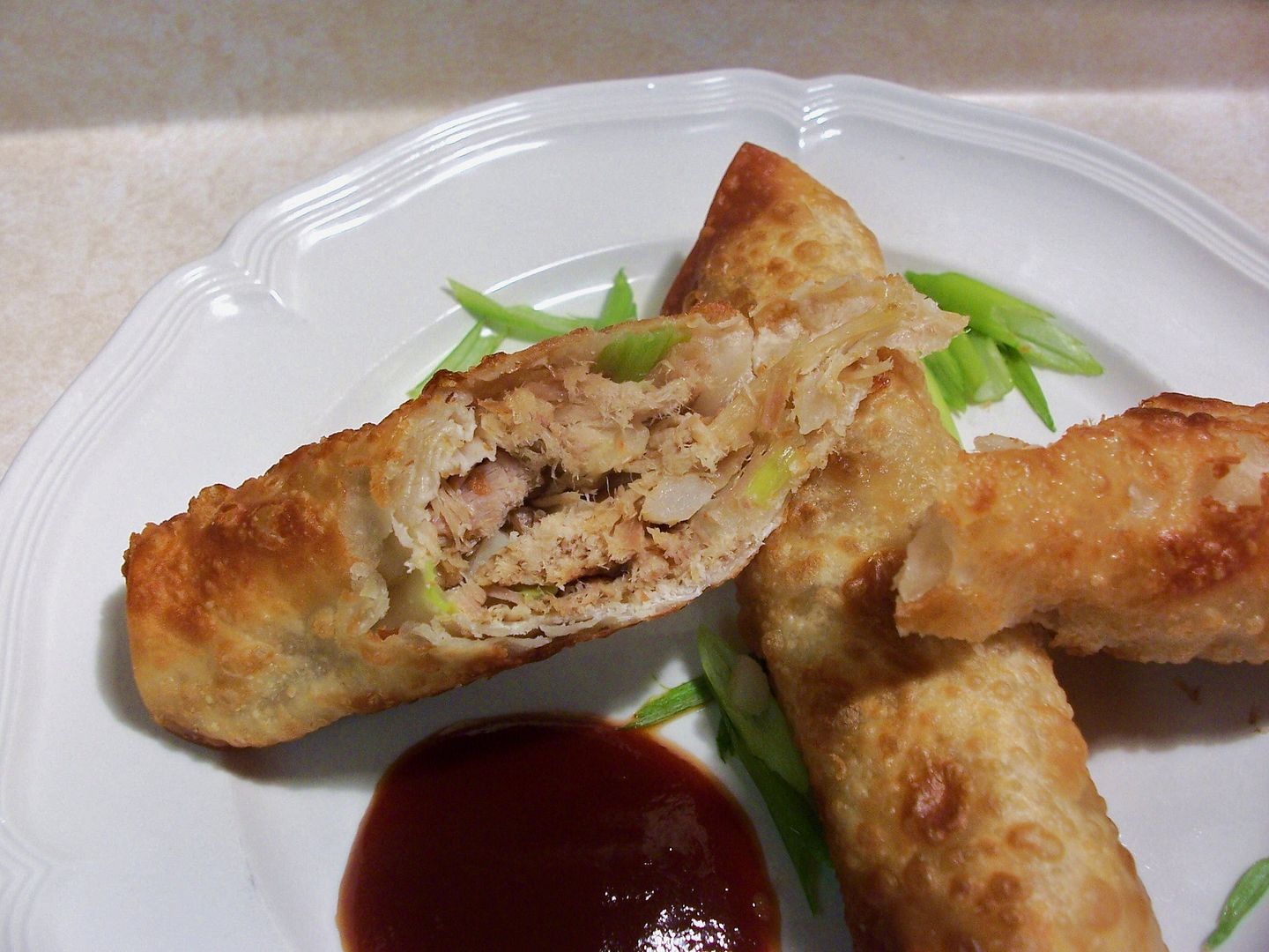Cowgirl's Country Life Spicy Pulled Pork Egg Rolls